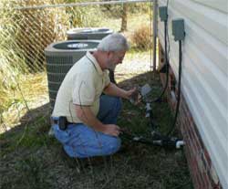 home inspector doing home inspection 2