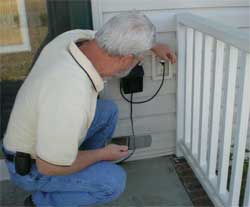 home inspector doing home inspection 1
